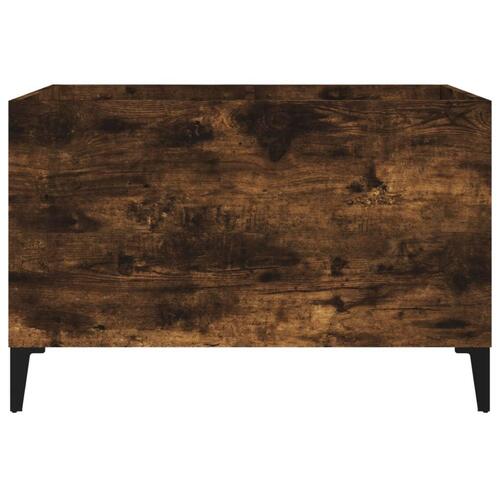 Vinylskab 74,5x38x48 cm konstrueret træ røget egetræsfarve