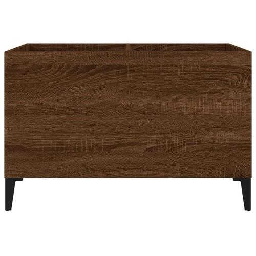 Vinylskab 74,5x38x48 cm konstrueret træ brun egetræsfarve