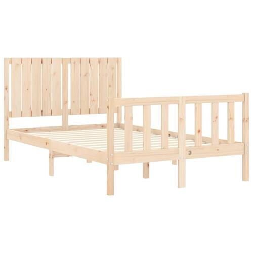 Sengeramme med sengegavl Small Double massivt træ