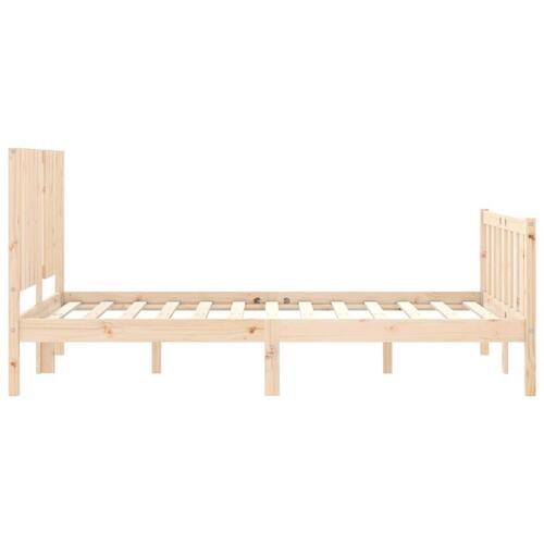 Sengeramme med sengegavl Small Double massivt træ
