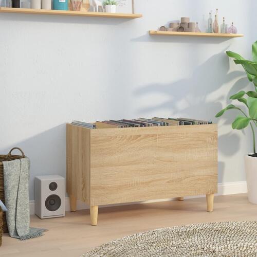 Vinylskab 74,5x38x48 cm konstrueret træ sonoma-eg