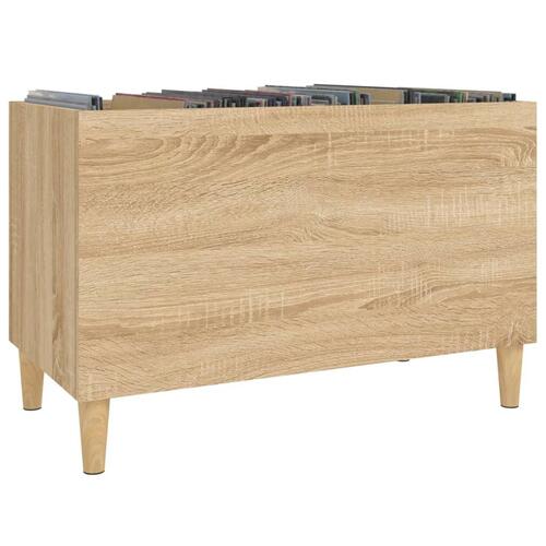 Vinylskab 74,5x38x48 cm konstrueret træ sonoma-eg