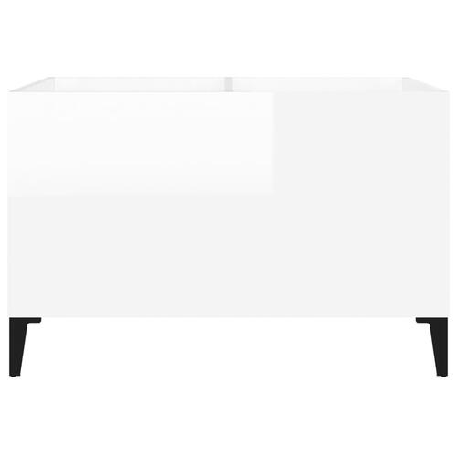 Vinylskab 74,5x38x48 cm konstrueret træ hvid højglans
