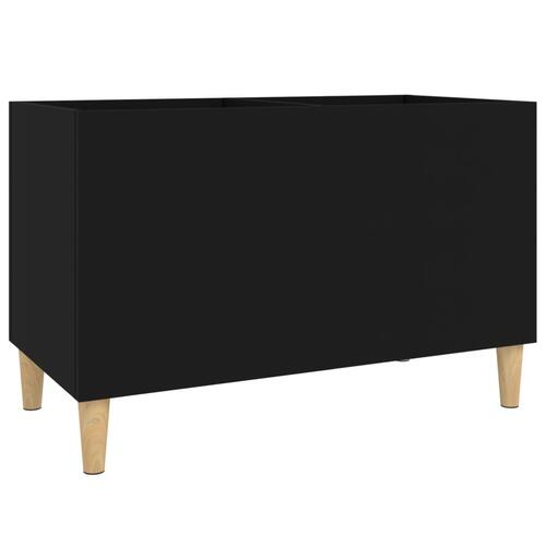 Vinylskab 74,5x38x48 cm konstrueret træ sort