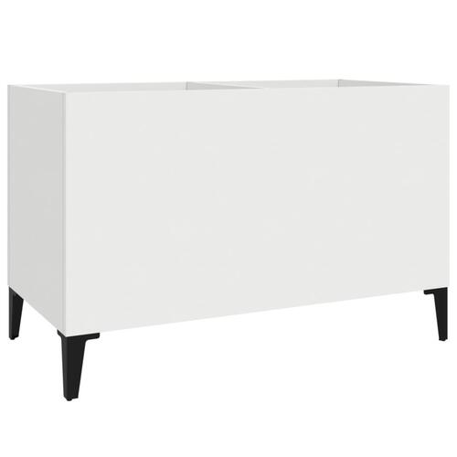 Vinylskab 74,5x38x48 cm konstrueret træ hvid