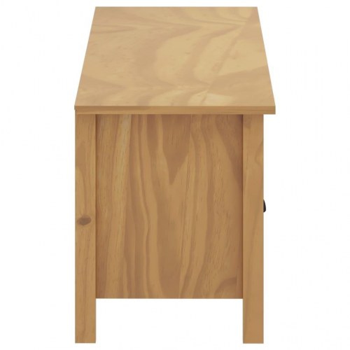 Tv-bord Hill 110×40×47 cm - massivt fyrretræ, honningbrun