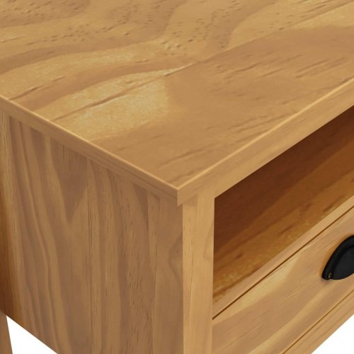 Tv-bord Hill 110×40×47 cm - massivt fyrretræ, honningbrun