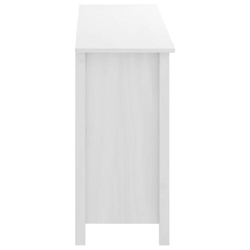 Skænk Hill 130x40x80 cm massivt fyrretræ hvid