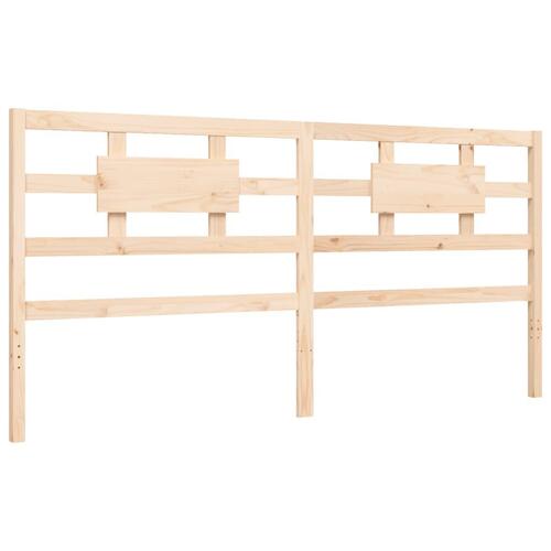 Sengeramme uden madras 200x200 cm massivt fyrretræ