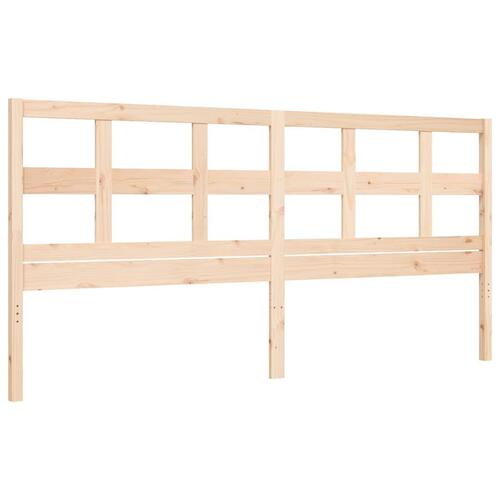 Sengeramme uden madras 200x200 cm massivt fyrretræ