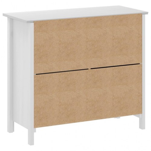 Skænk Hill 91x40x80 cm massivt fyrretræ hvid