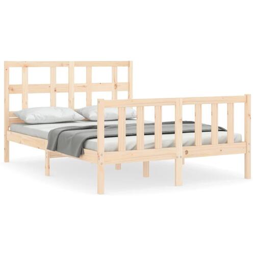 Sengeramme uden madras 120x200 cm massivt fyrretræ
