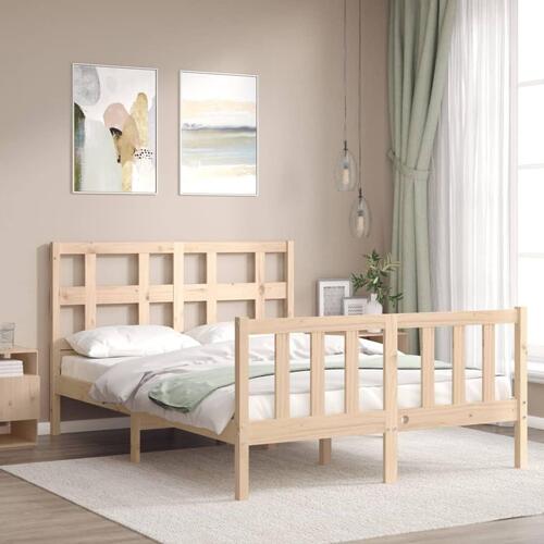 Sengeramme uden madras 120x200 cm massivt fyrretræ