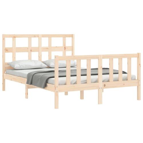 Sengeramme uden madras 120x200 cm massivt fyrretræ