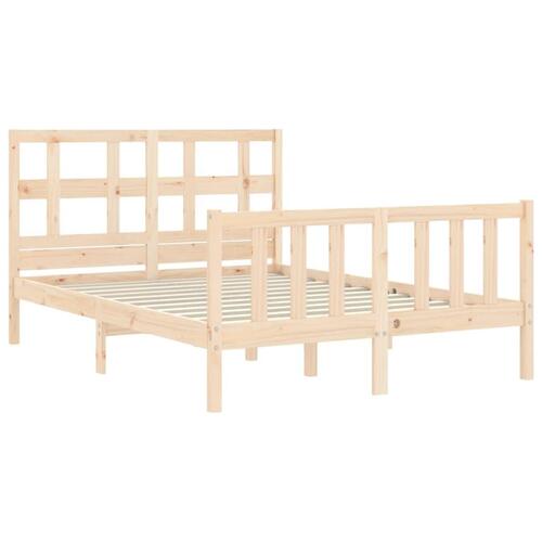 Sengeramme uden madras 120x200 cm massivt fyrretræ