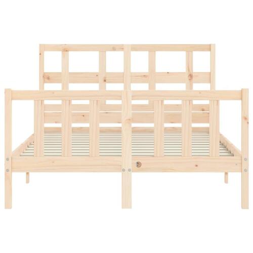 Sengeramme uden madras 120x200 cm massivt fyrretræ