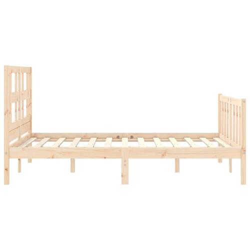 Sengeramme uden madras 120x200 cm massivt fyrretræ