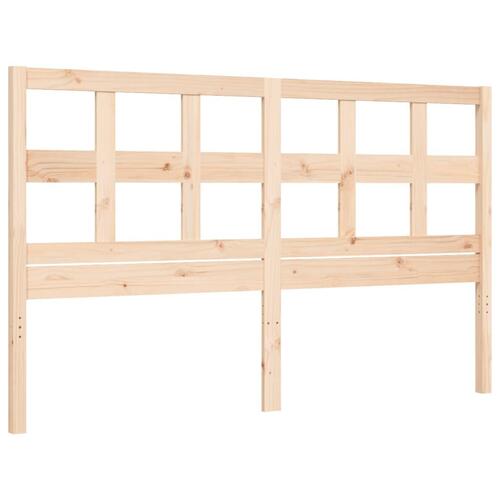 Sengeramme uden madras 160x200 cm massivt fyrretræ