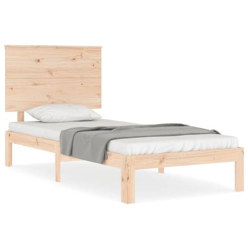 Sengeramme med sengegavl Small Single massivt træ