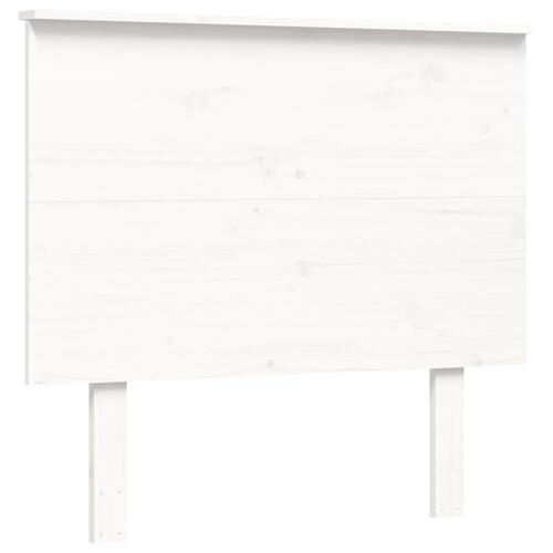 Sengeramme uden madras 90x200 cm massivt fyrretræ hvid