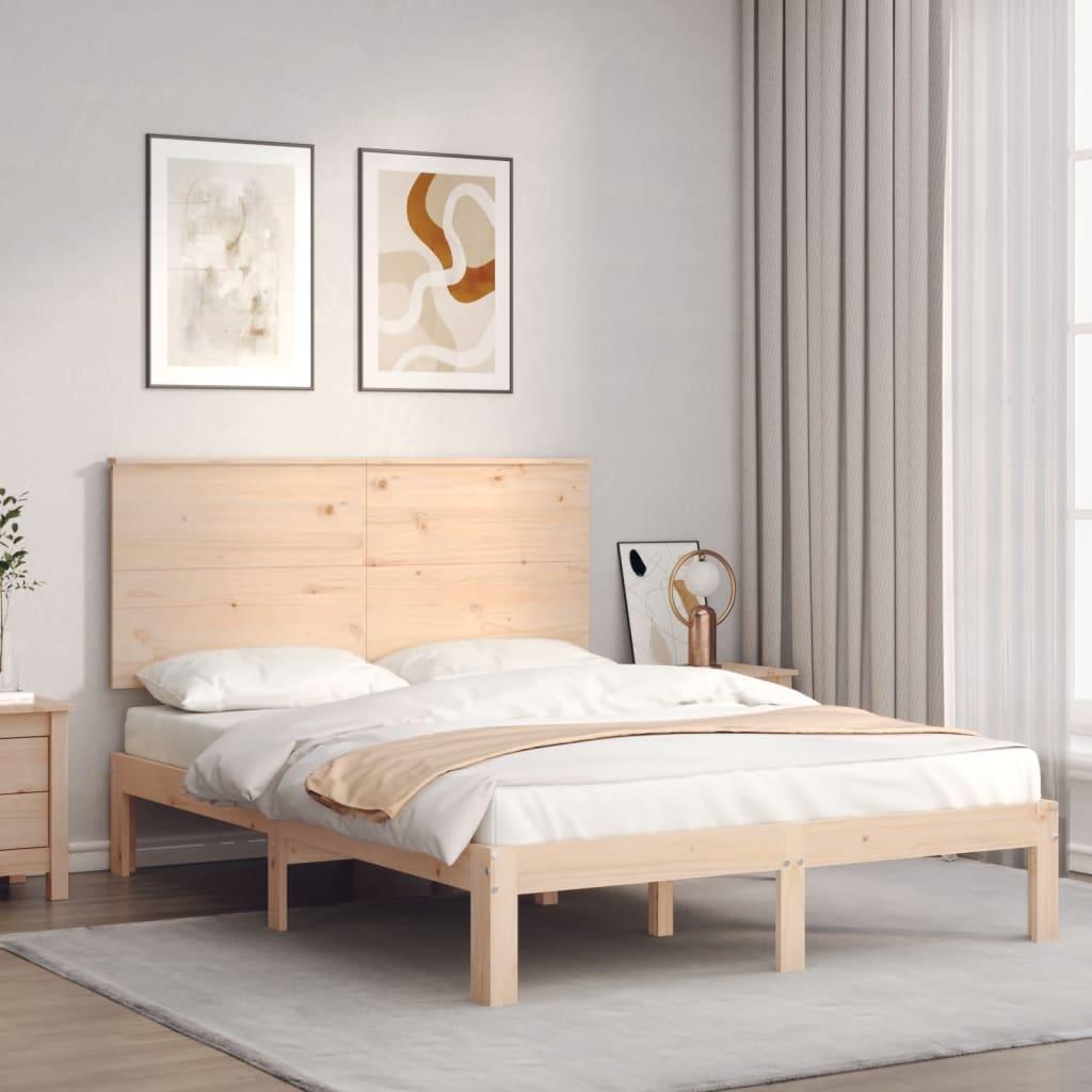 Sengeramme uden madras 120x200 cm massivt fyrretræ