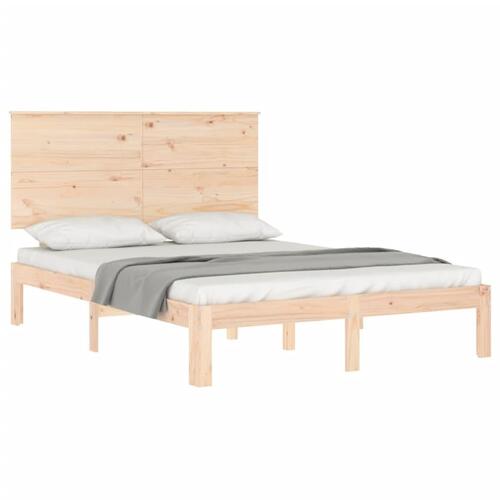 Sengeramme uden madras 120x200 cm massivt fyrretræ