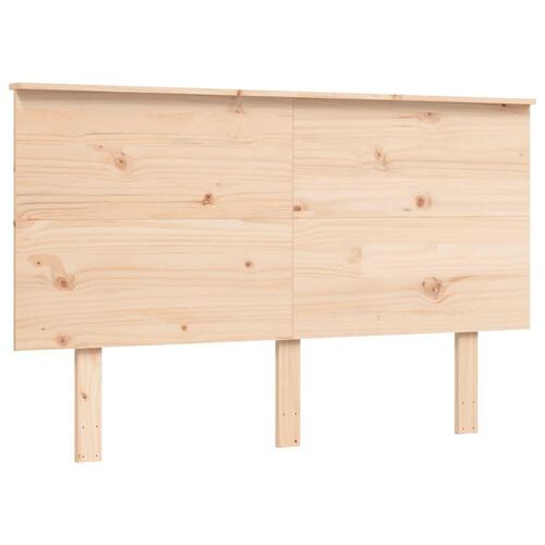 Sengeramme uden madras 120x200 cm massivt fyrretræ
