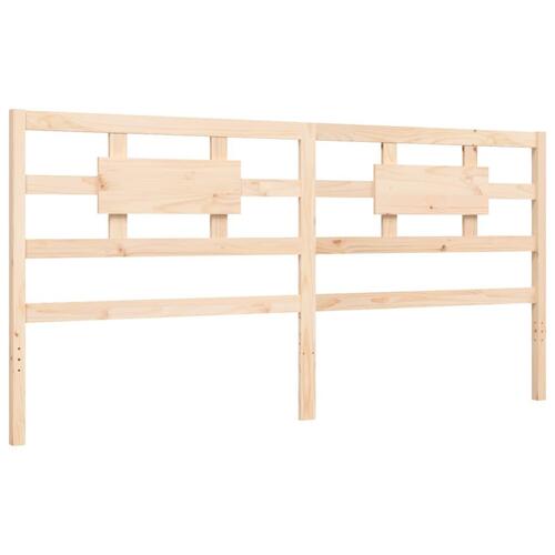 Sengeramme med sengegavl Super King Size massivt træ