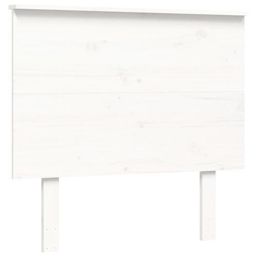 Sengeramme uden madras 100x200 cm massivt fyrretræ hvid