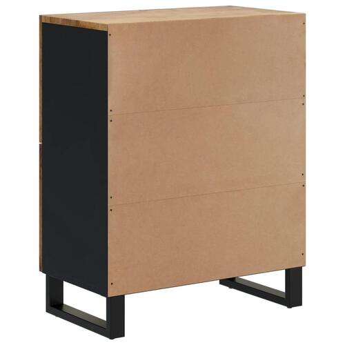 Skænk med 4 låger 60x33x75 cm massivt mangotræ