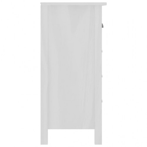 Skænk Hill 130x37x80 cm massivt fyrretræ hvid