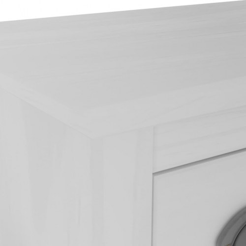 Skænk Hill 130x37x80 cm massivt fyrretræ hvid