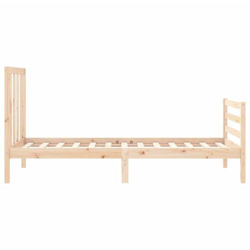 Sengeramme uden madras 100x200 cm massivt fyrretræ