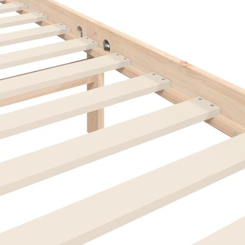 Sengeramme uden madras 100x200 cm massivt fyrretræ