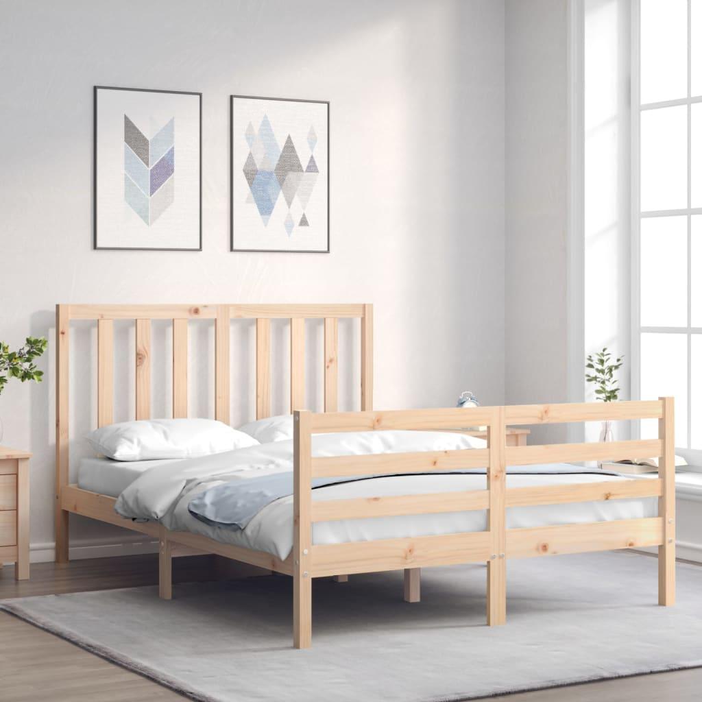 Sengeramme uden madras 120x200 cm massivt fyrretræ