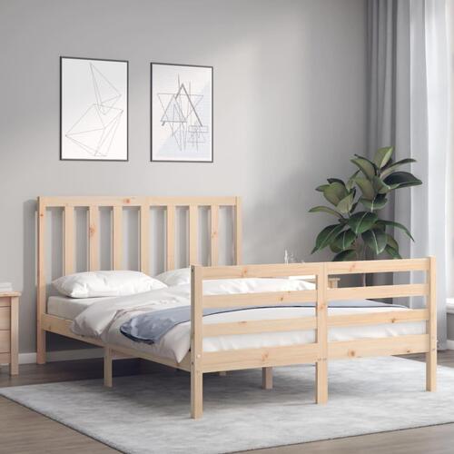 Sengeramme uden madras 120x200 cm massivt fyrretræ