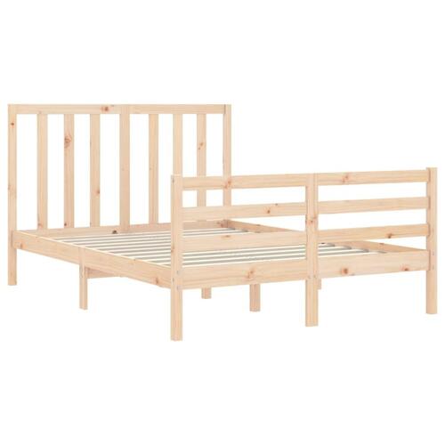 Sengeramme uden madras 120x200 cm massivt fyrretræ