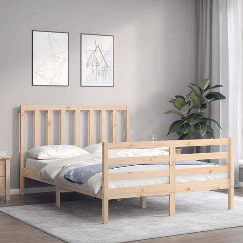 Sengeramme uden madras 140x200 cm massivt fyrretræ