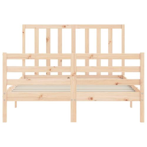 Sengeramme uden madras 140x200 cm massivt fyrretræ