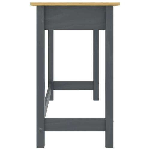 Konsolbord Hill med 2 skuffer 110x45x74 cm massivt fyrretræ grå