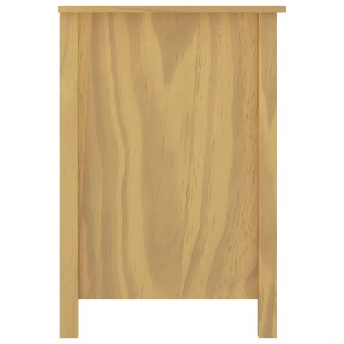 Skrivebord Hill i massivt fyr - 120 × 50 × 74 cm med 3 skuffer