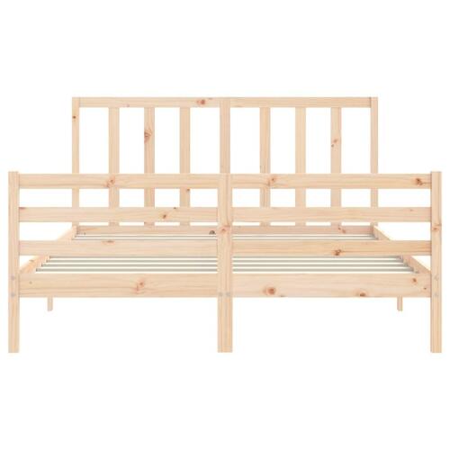 Sengeramme uden madras 160x200 cm massivt fyrretræ