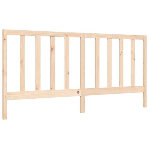 Sengeramme uden madras 200x200 cm massivt fyrretræ