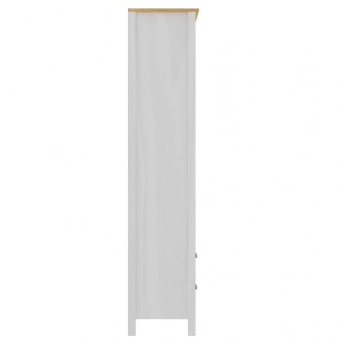 Bogreol Hill 85x37x170,5 cm massivt fyrretræ hvid