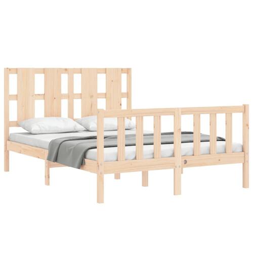 Sengeramme uden madras 140x190 cm massivt fyrretræ