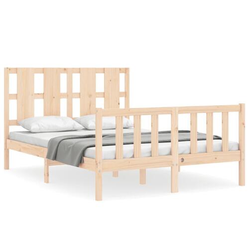 Sengeramme uden madras 120x200 cm massivt fyrretræ