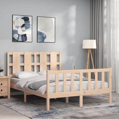 Sengeramme uden madras 120x200 cm massivt fyrretræ