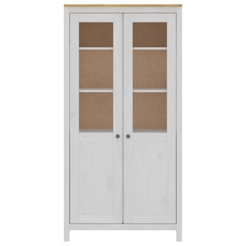 Højskab Hill 85x37x170,5 cm massivt fyrretræ hvid