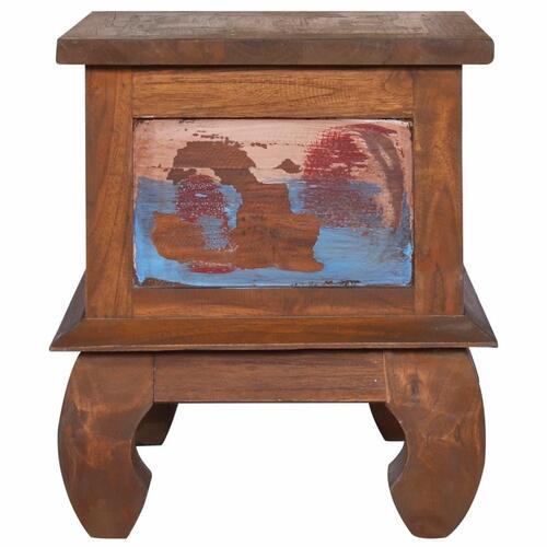 Sengeskab 45x35x40 cm genanvendt teaktræ