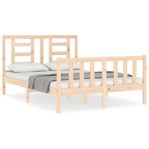 Sengeramme med sengegavl Small Double massivt træ